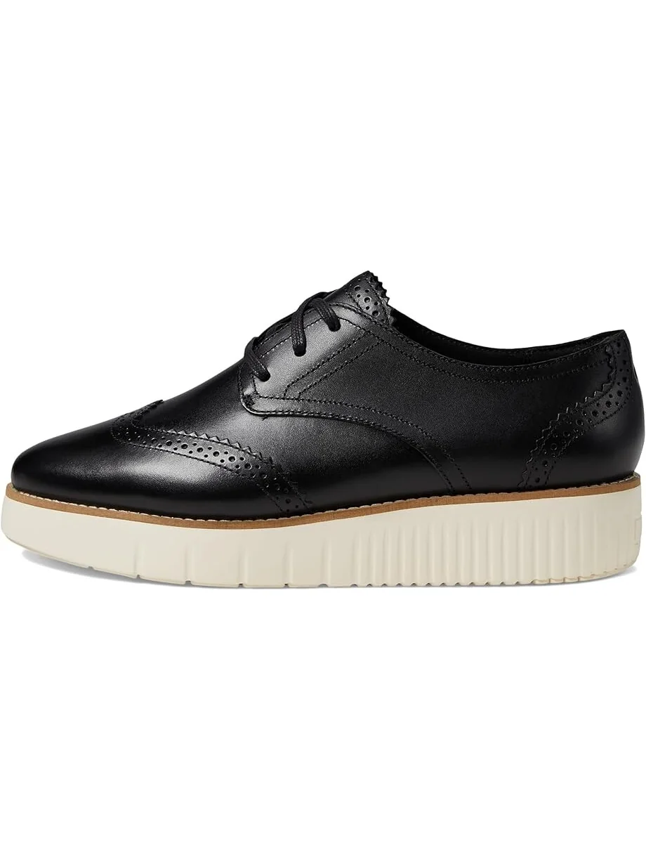 Оксфорды Cole Haan Grand City Platform Oxford — изображение 4 из 6, черный/слоновая кость