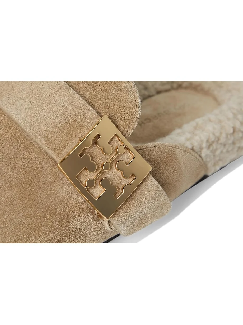 Туфли на плоской подошве Tory Burch Mellow Shearling Mule — изображение 6 из 7, серый