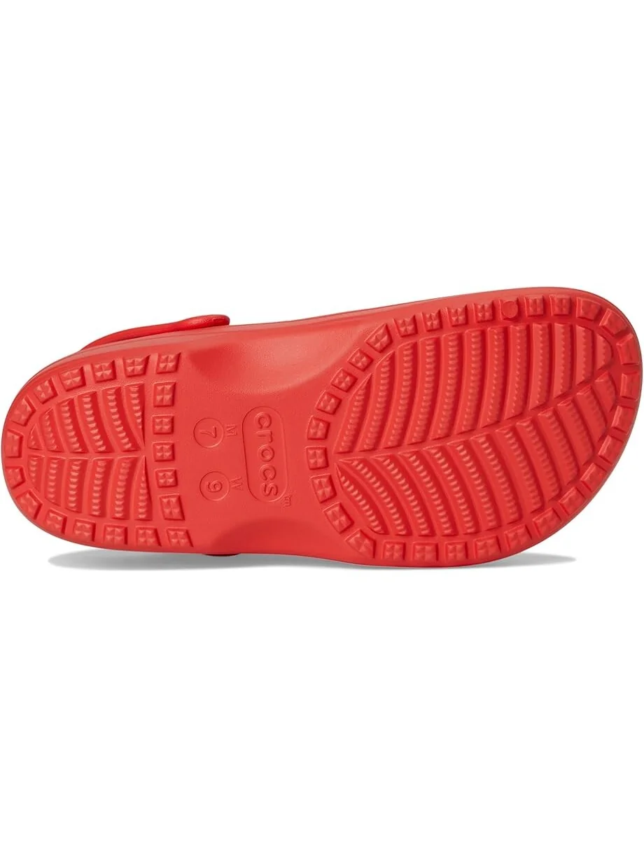 Сабо Unisex Crocs Classic Clogs with Floral Cut Out Design — изображение 3 из 7, красный