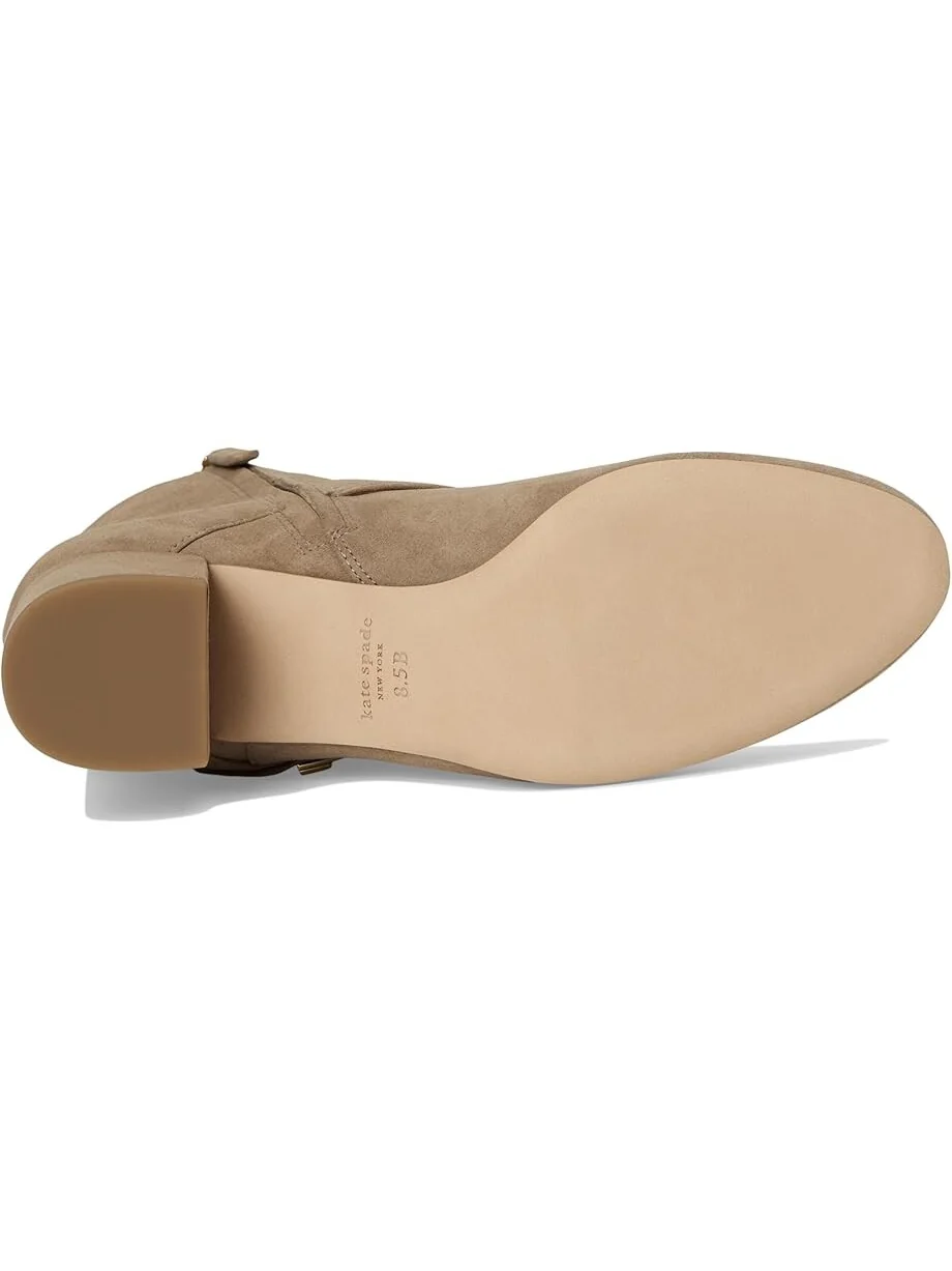 Туфли Kate Spade New York Dakota Zip Up Mid Heeled Bootie — изображение 3 из 7, коричневый