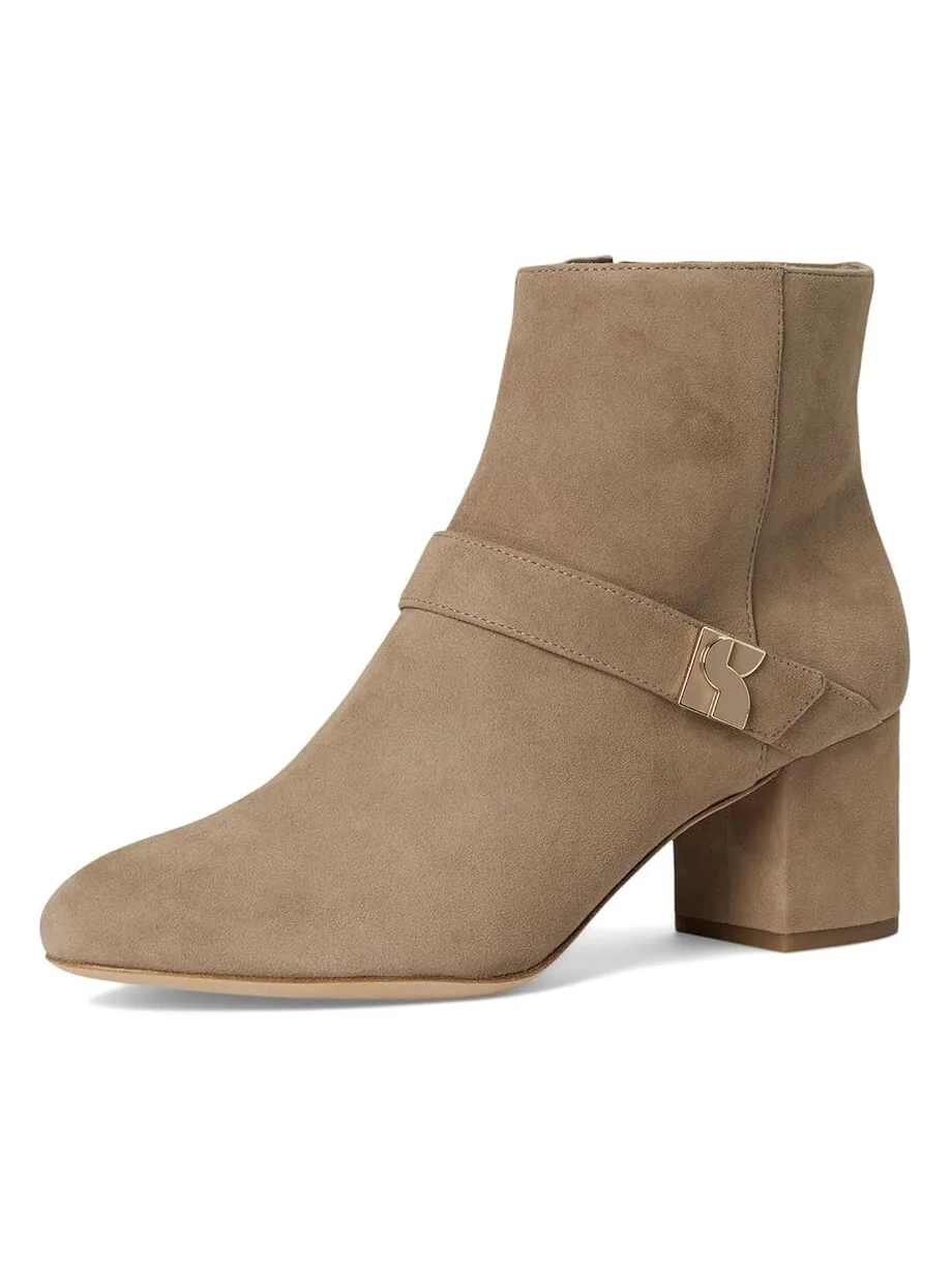 Туфли Kate Spade New York Dakota Zip Up Mid Heeled Bootie — изображение 7 из 7, коричневый