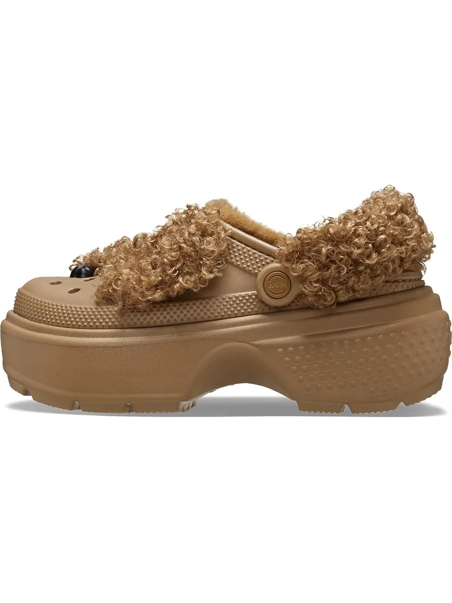 Сабо Unisex Crocs Stomp Lined Clogs — изображение 4 из 6, коричневый