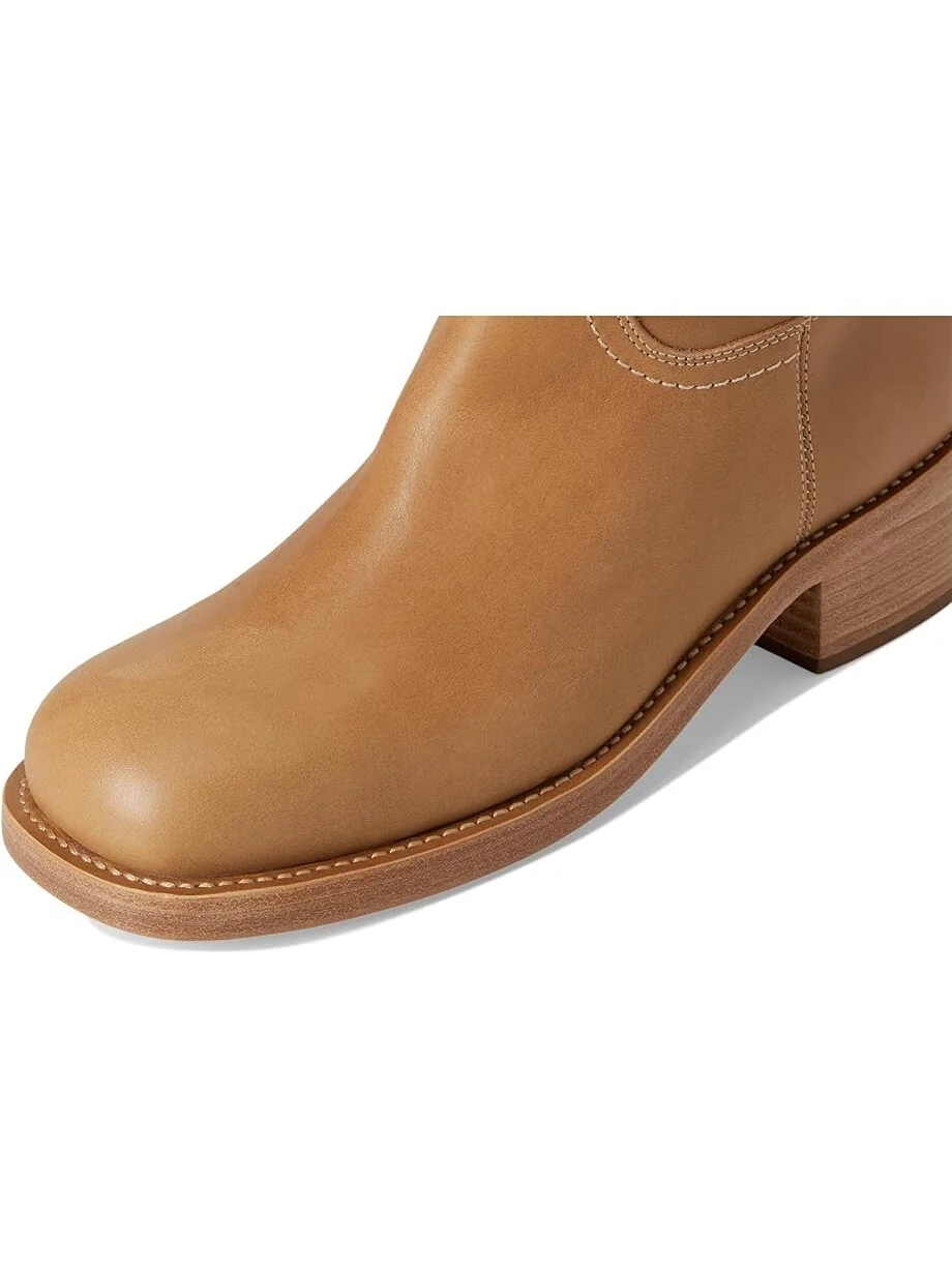 Сапоги женские Steve Madden Riggs с блочным каблуком — изображение 6 из 7, светло-коричневый
