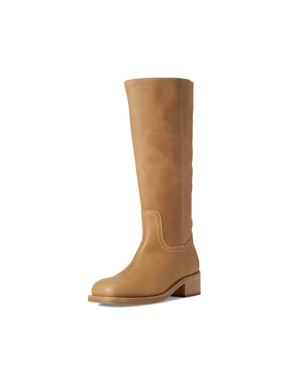 Сапоги женские Steve Madden Riggs с блочным каблуком — изображение 7 из 7, светло-коричневый