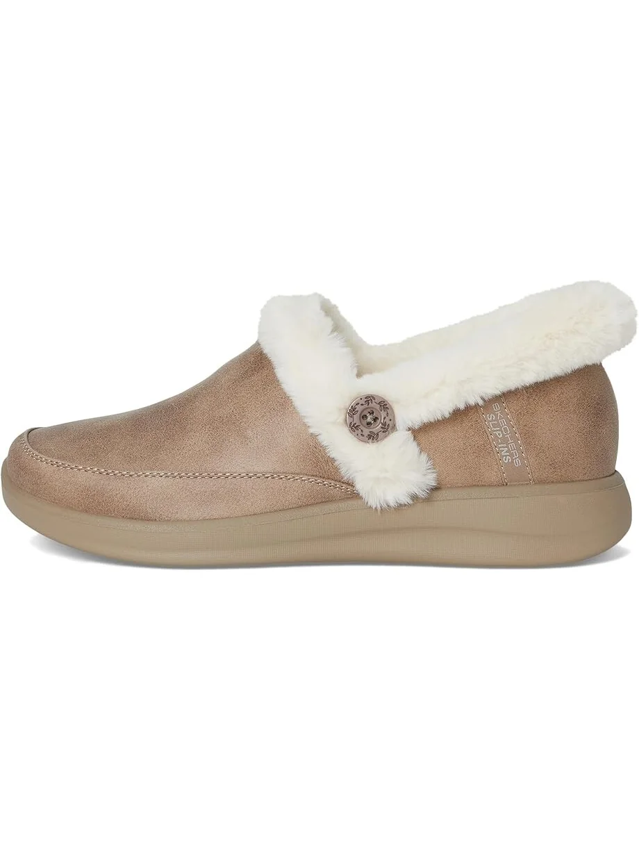Шлепанцы SKECHERS Cozy Escape - Hands Free Slip-Ins — изображение 4 из 7, серо-коричневый