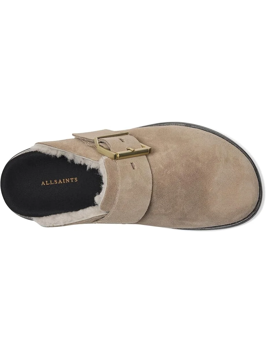 Сабо AllSaints Eris Suede Mule — изображение 2 из 7, серый