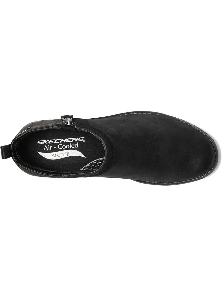 Ботильоны женские SKECHERS Mojave из кожи и замши — изображение 2 из 6, черный