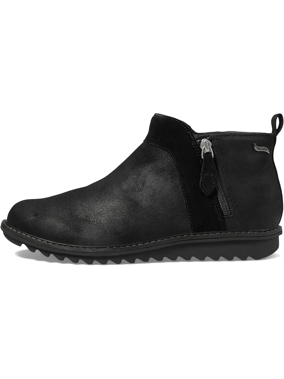 Ботильоны женские SKECHERS Mojave из кожи и замши — изображение 4 из 6, черный