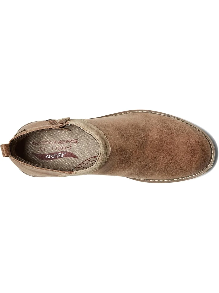 Ботильоны женские SKECHERS Mojave из кожи и замши — изображение 2 из 6, коричневый