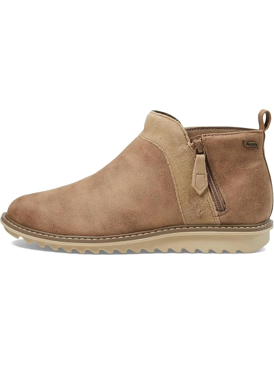 Ботильоны женские SKECHERS Mojave из кожи и замши — изображение 4 из 6, коричневый