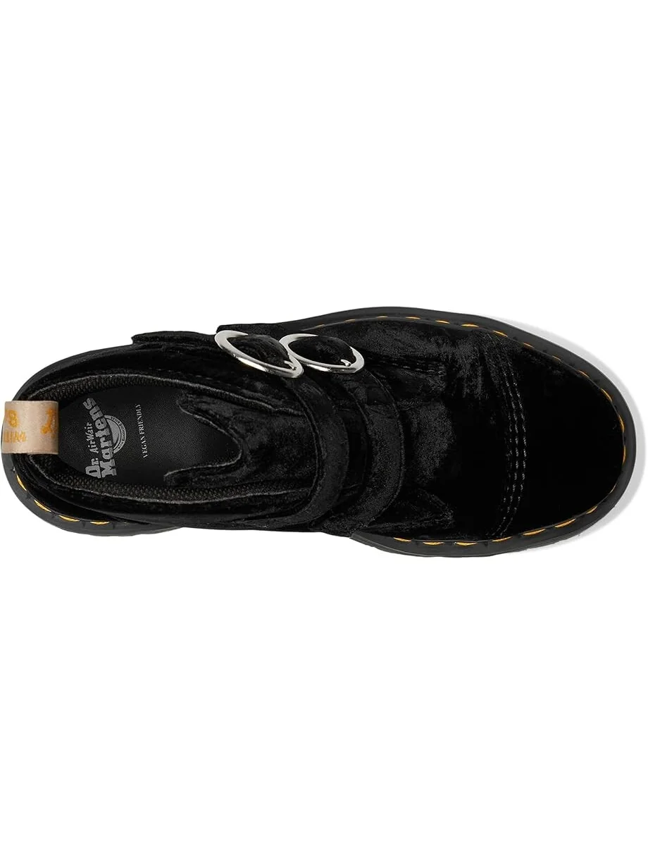 Ботинки Dr. Martens Vegan Devon Velvet на платформе — изображение 2 из 7, черный