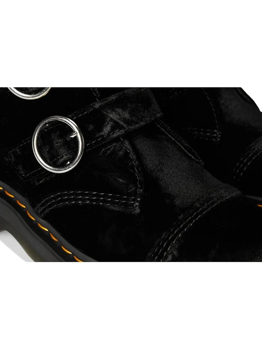 Ботинки Dr. Martens Vegan Devon Velvet на платформе — изображение 6 из 7, черный