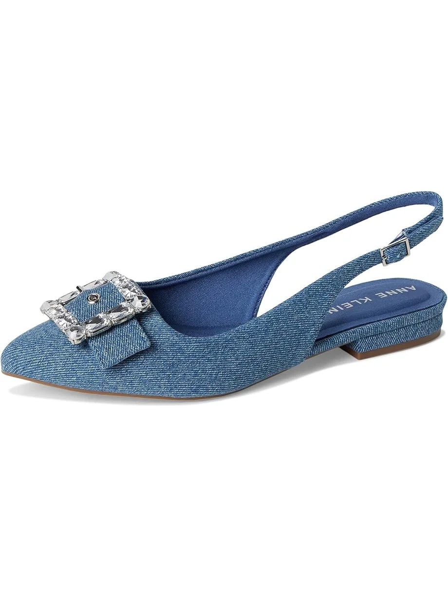 Туфли на плоской подошве Anne Klein Kenni — изображение 7 из 7, джинсовый синий