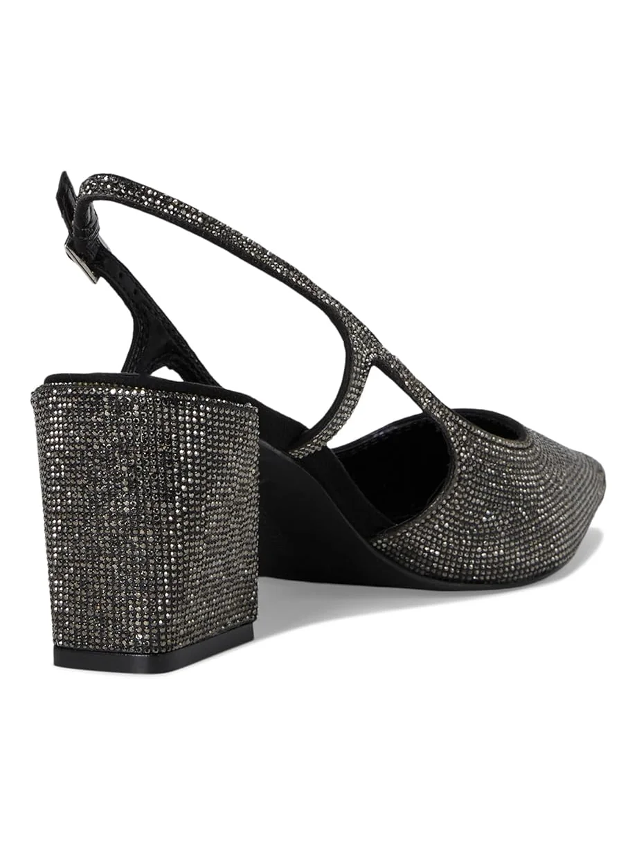 Туфли Vince Camuto Sindreea Rhinestone Block Heel Slingback Pump — изображение 5 из 7, серый