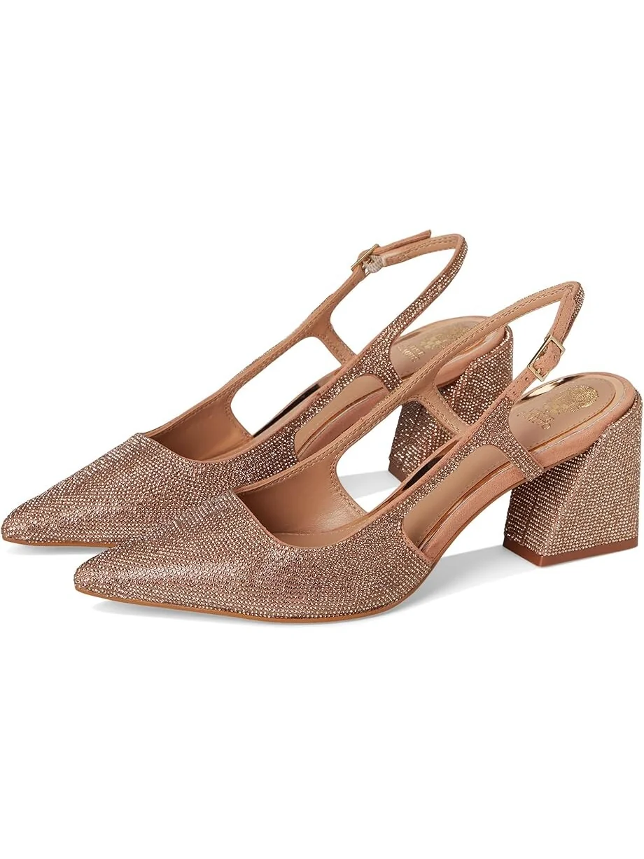 Туфли Vince Camuto Sindreea Rhinestone Block Heel Slingback Pump