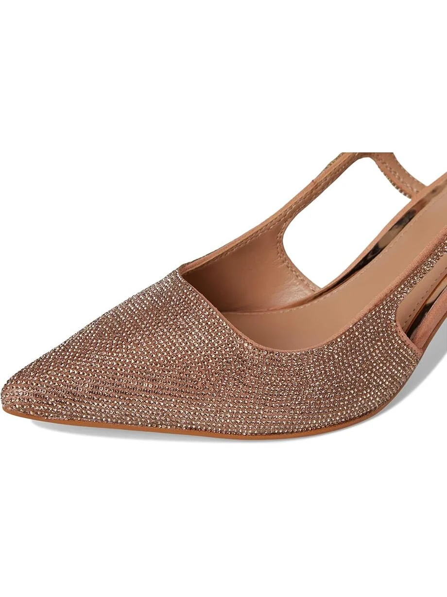 Туфли Vince Camuto Sindreea Rhinestone Block Heel Slingback Pump — изображение 6 из 7, пудровый розовый