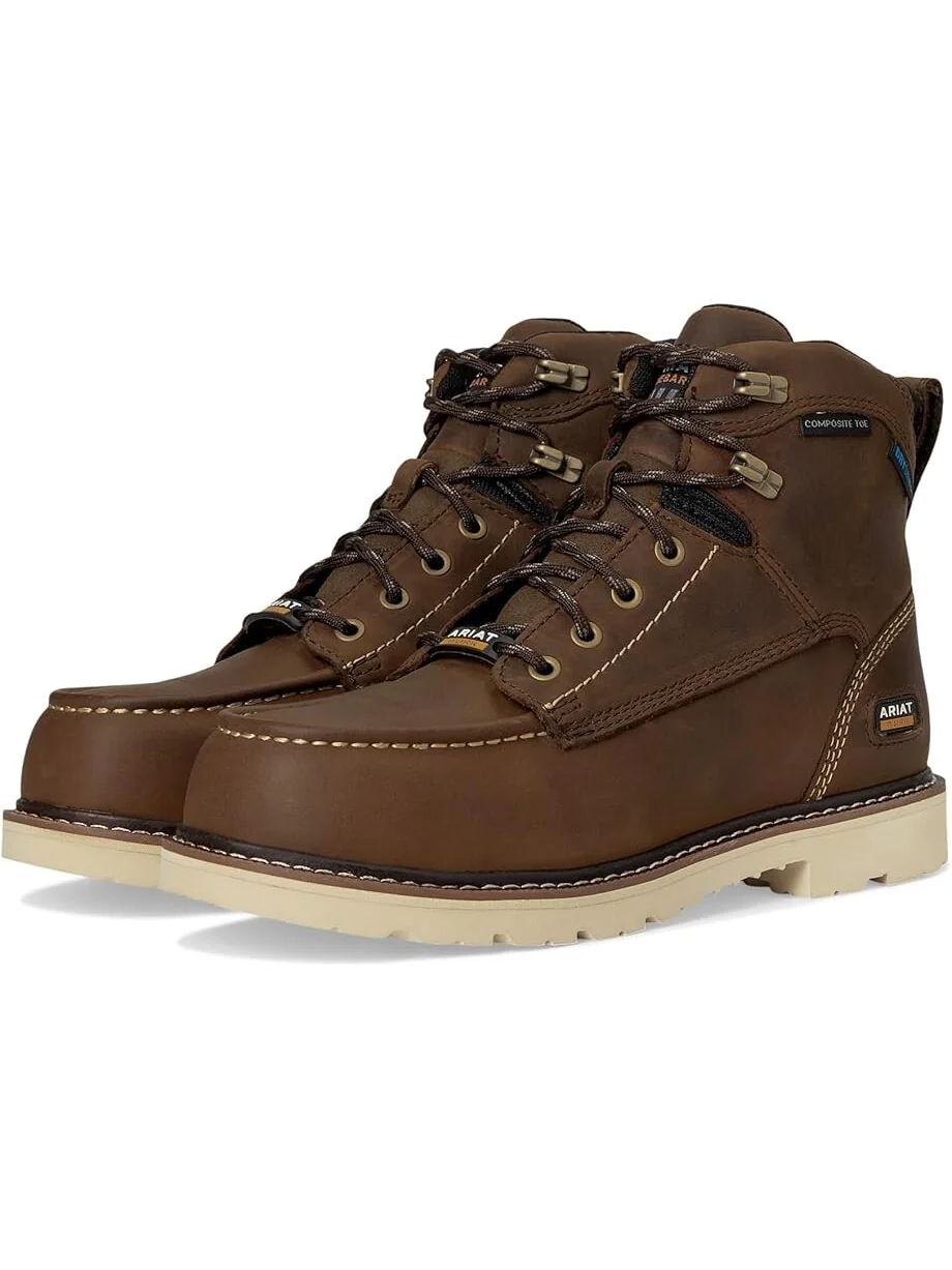 Сапоги женские Ariat Rebar Lift на шнуровке — изображение 1 из 7, коричневый
