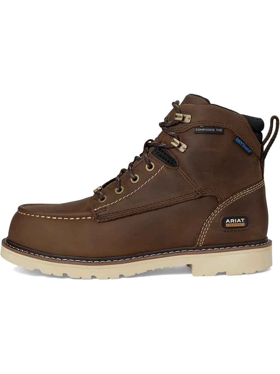 Сапоги женские Ariat Rebar Lift на шнуровке — изображение 4 из 7, коричневый