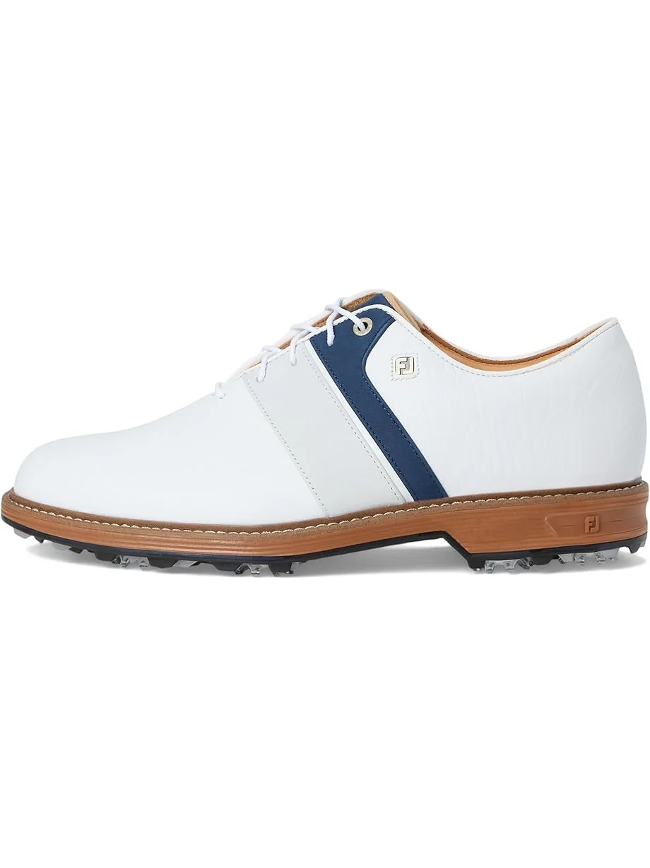 Кроссовки FootJoy Premiere Series Bison Golf Shoes — изображение 4 из 7, белый/темно-синий/белый