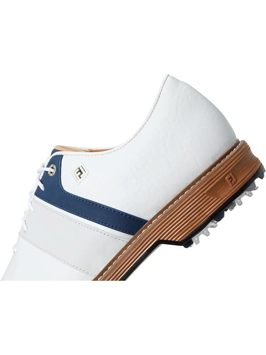 Кроссовки FootJoy Premiere Series Bison Golf Shoes — изображение 6 из 7, белый/темно-синий/белый