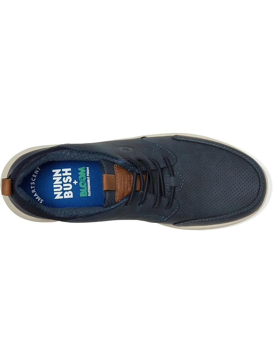 Кроссовки Nunn Bush Conway Moccasin Toe Oxford Casual Lace Up Lightweight Athletic Style — изображение 2 из 7, темно-синий