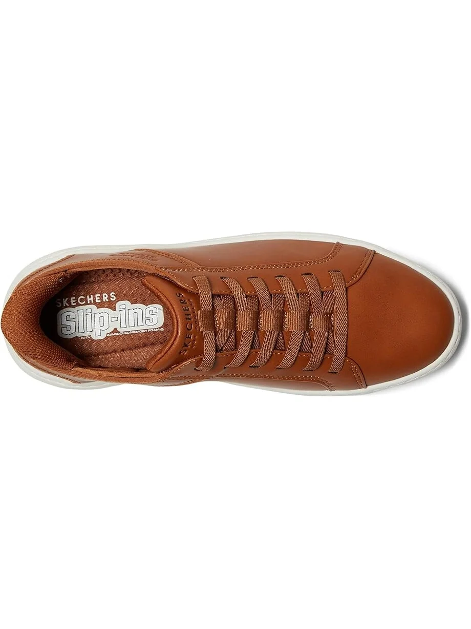 Кроссовки SKECHERS Court Break - Double Vented Hands Free Slip-Ins — изображение 2 из 6, коричневый