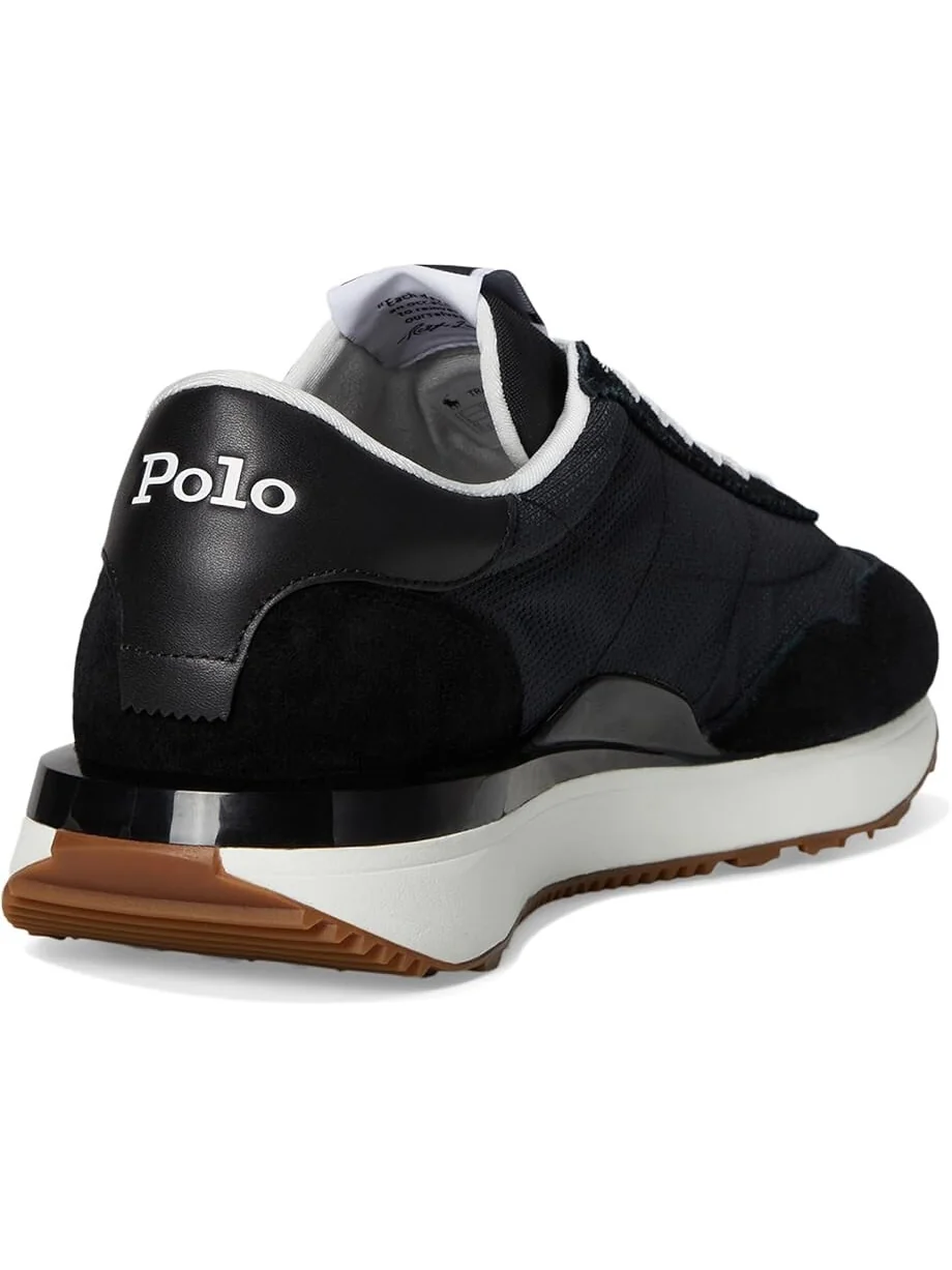 Кроссовки Polo Ralph Lauren Train 89 Suede-Paneled Sneakers — изображение 5 из 7, черный/мульти