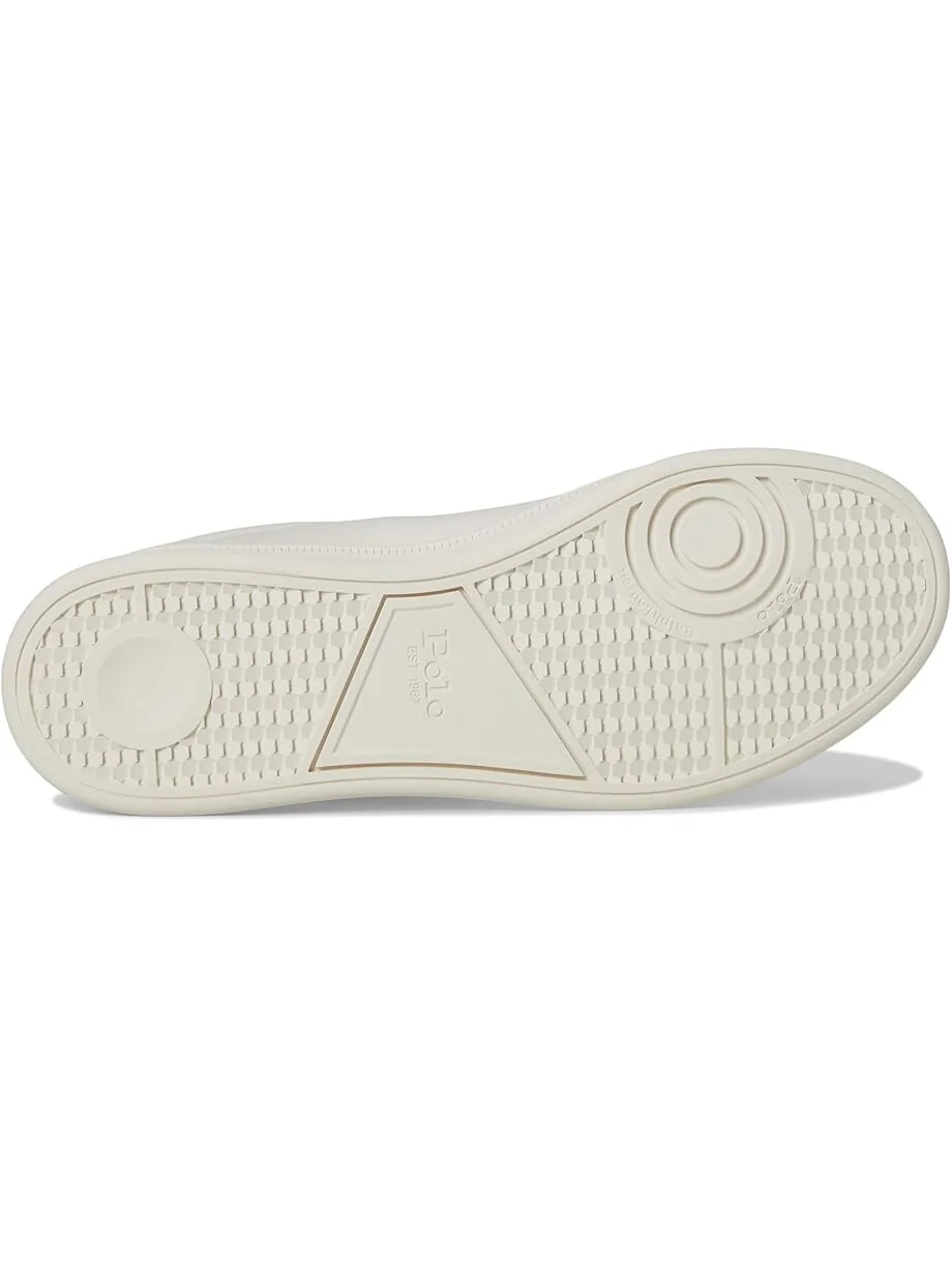 Кроссовки Polo Ralph Lauren Heritage Court II Leather Sneakers — изображение 3 из 7, белый/темно-синий/винный