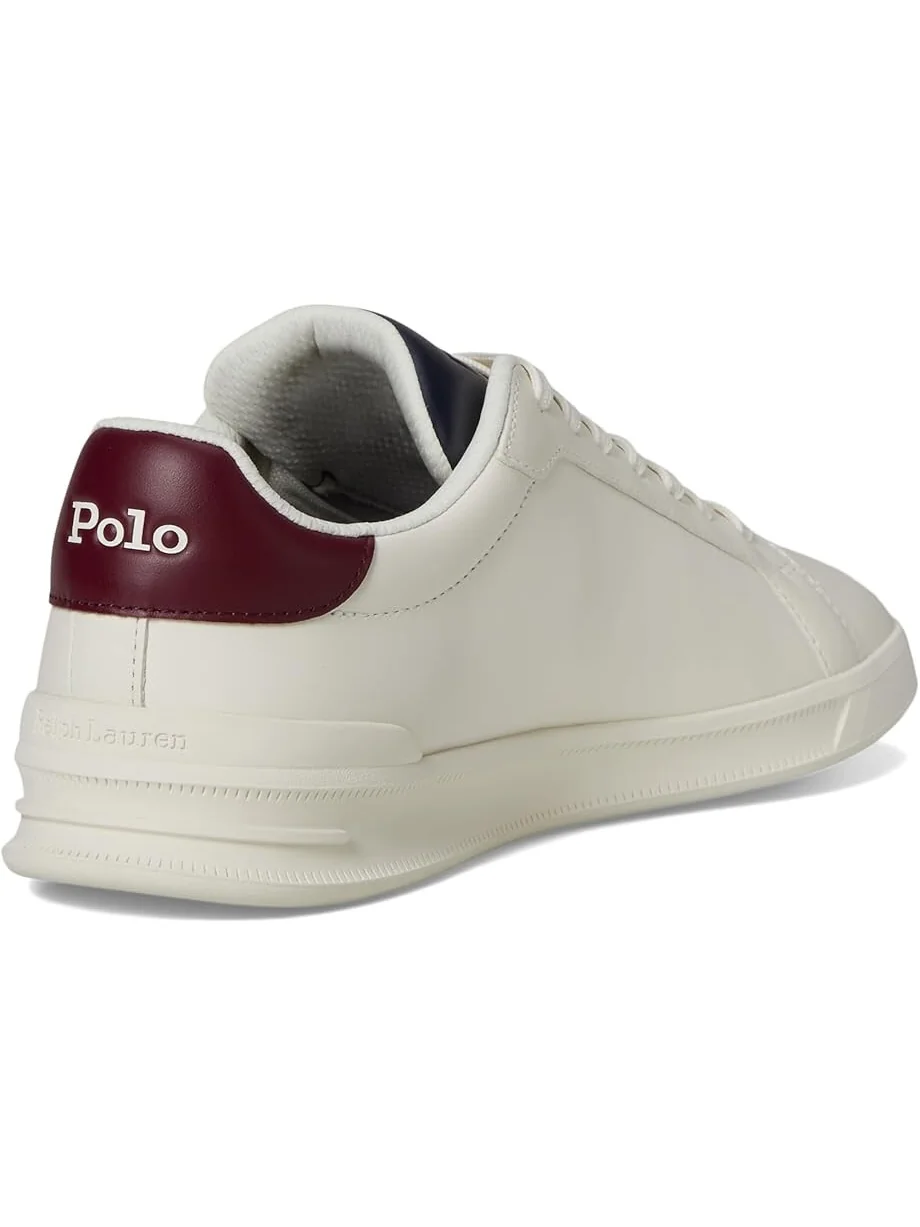 Кроссовки Polo Ralph Lauren Heritage Court II Leather Sneakers — изображение 5 из 7, белый/темно-синий/винный