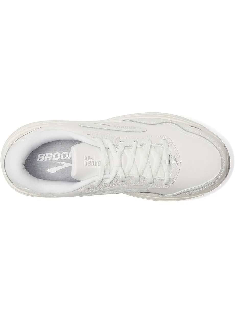 Кроссовки Brooks Ghost Max Leather — изображение 2 из 7, белый/белый