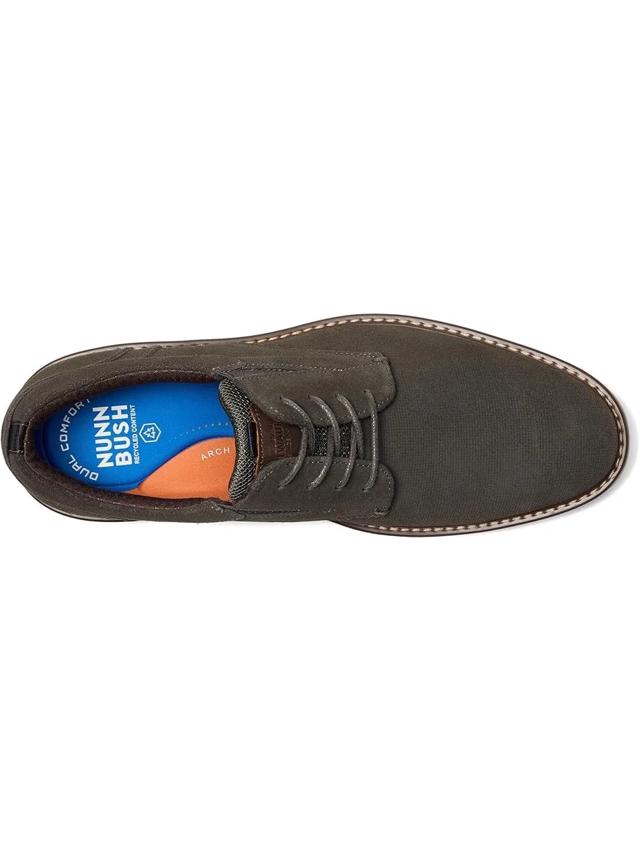 Оксфорды Nunn Bush Griff Plain Toe Oxford Lightweight and Comfortable for all Occasions Suede Lace-Up — изображение 2 из 7