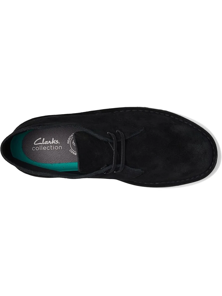 Ботинки Clarks Shepton, черные замшевые — изображение 2 из 7, черный