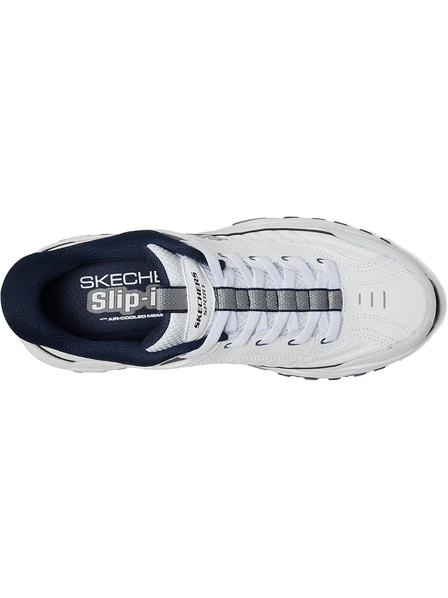 Кроссовки SKECHERS Afterburn E'Lite Grill Corporal Hands Free Slip-In — изображение 2 из 7, белый/темно-синий