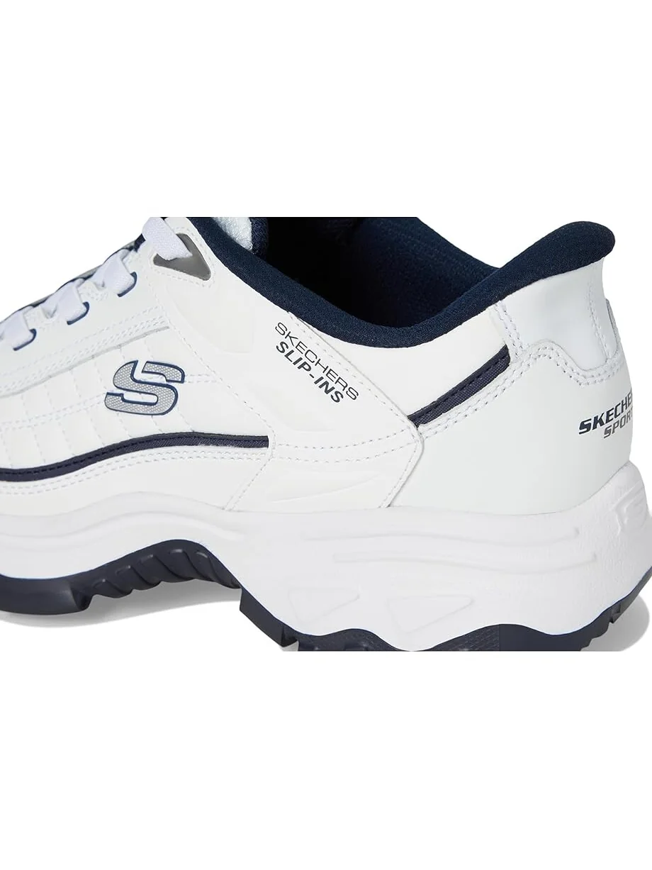 Кроссовки SKECHERS Afterburn E'Lite Grill Corporal Hands Free Slip-In — изображение 6 из 7, белый/темно-синий