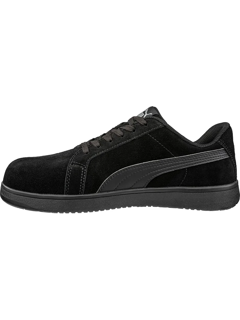 Ботинки PUMA Safety Iconic Suede Low EH — изображение 4 из 7, черный/черный/черный