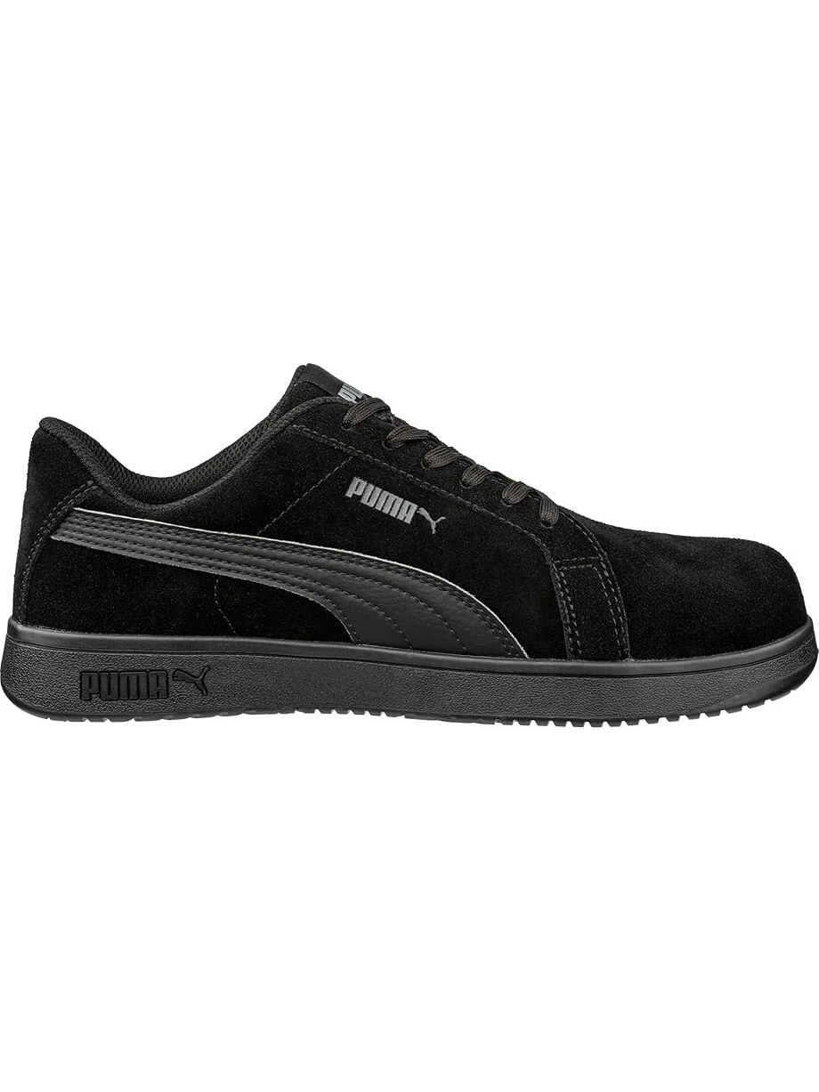 Ботинки PUMA Safety Iconic Suede Low EH — изображение 6 из 7, черный/черный/черный
