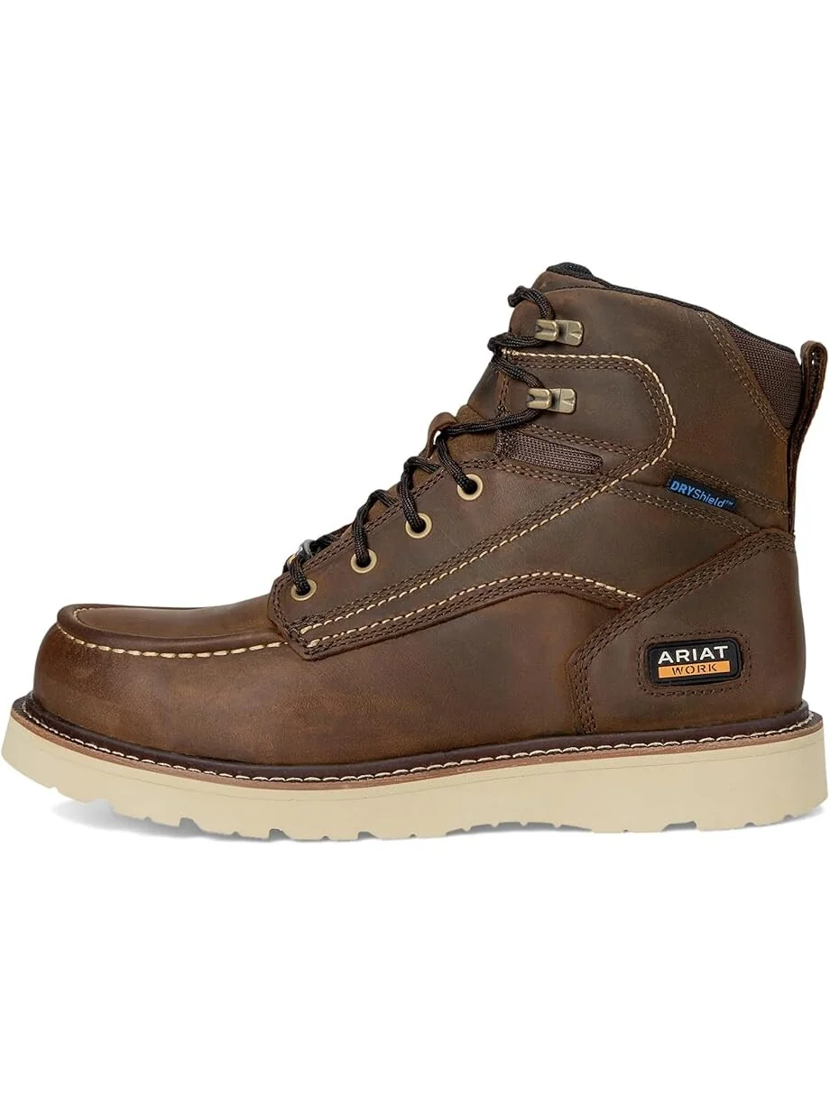 Ботинки Ariat Rebar Wedge Moc Toe 6" Waterproof Work Boots — изображение 4 из 7, коричневый