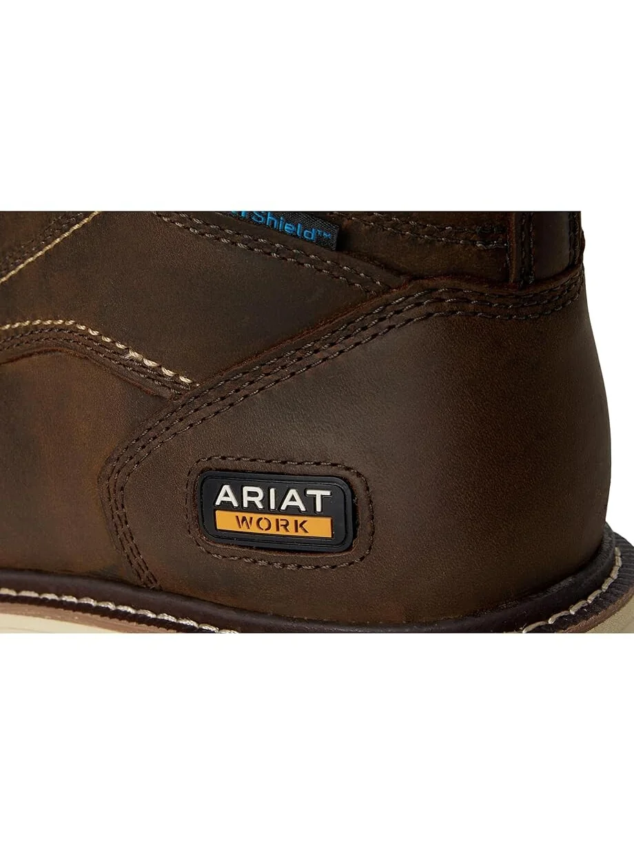 Ботинки Ariat Rebar Wedge Moc Toe 6" Waterproof Work Boots — изображение 6 из 7, коричневый