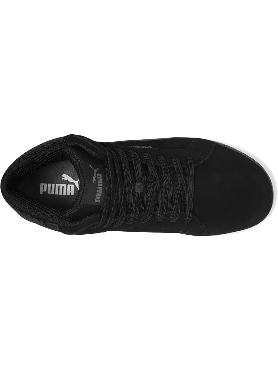 Ботинки PUMA Safety Iconic Suede Mid EH — изображение 2 из 7, черный/черный/черный