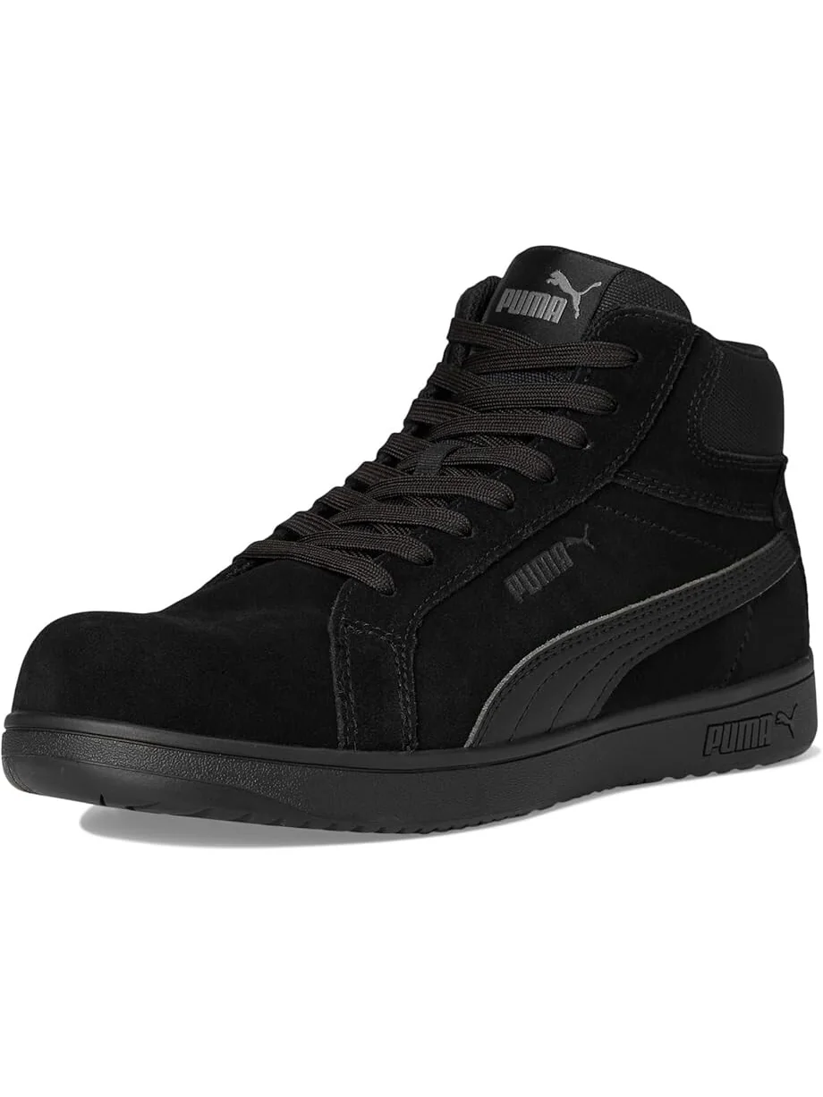 Ботинки PUMA Safety Iconic Suede Mid EH — изображение 7 из 7, черный/черный/черный