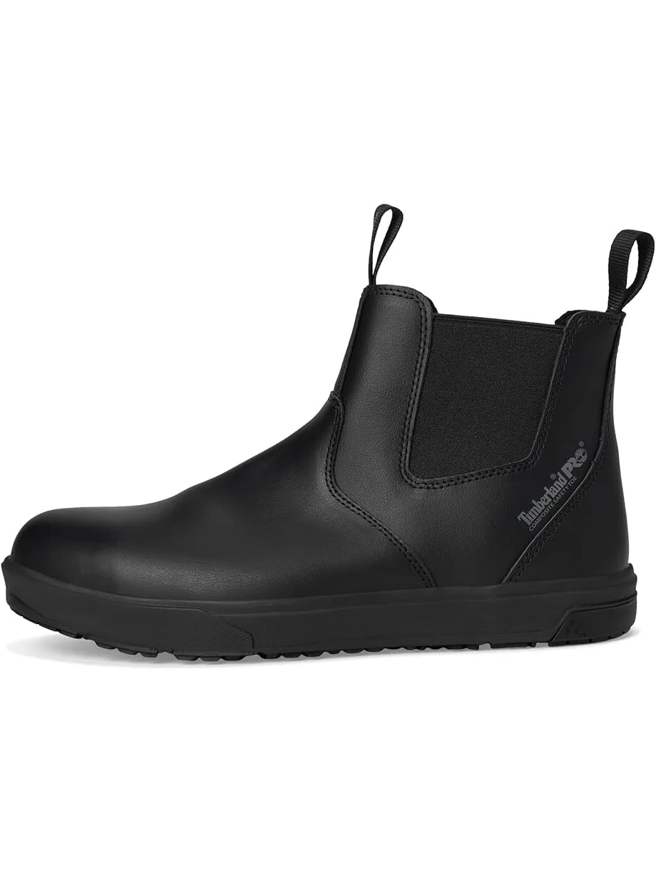 Ботинки Timberland PRO Berkley кожаные с защитным носком, унисекс — изображение 4 из 7, черный