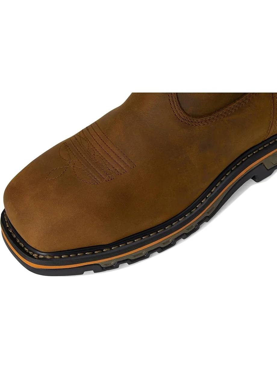 Сапоги Timberland PRO True Grit BOA кожаные водонепроницаемые с системой BOA Fit — изображение 2 из 7, коричневый