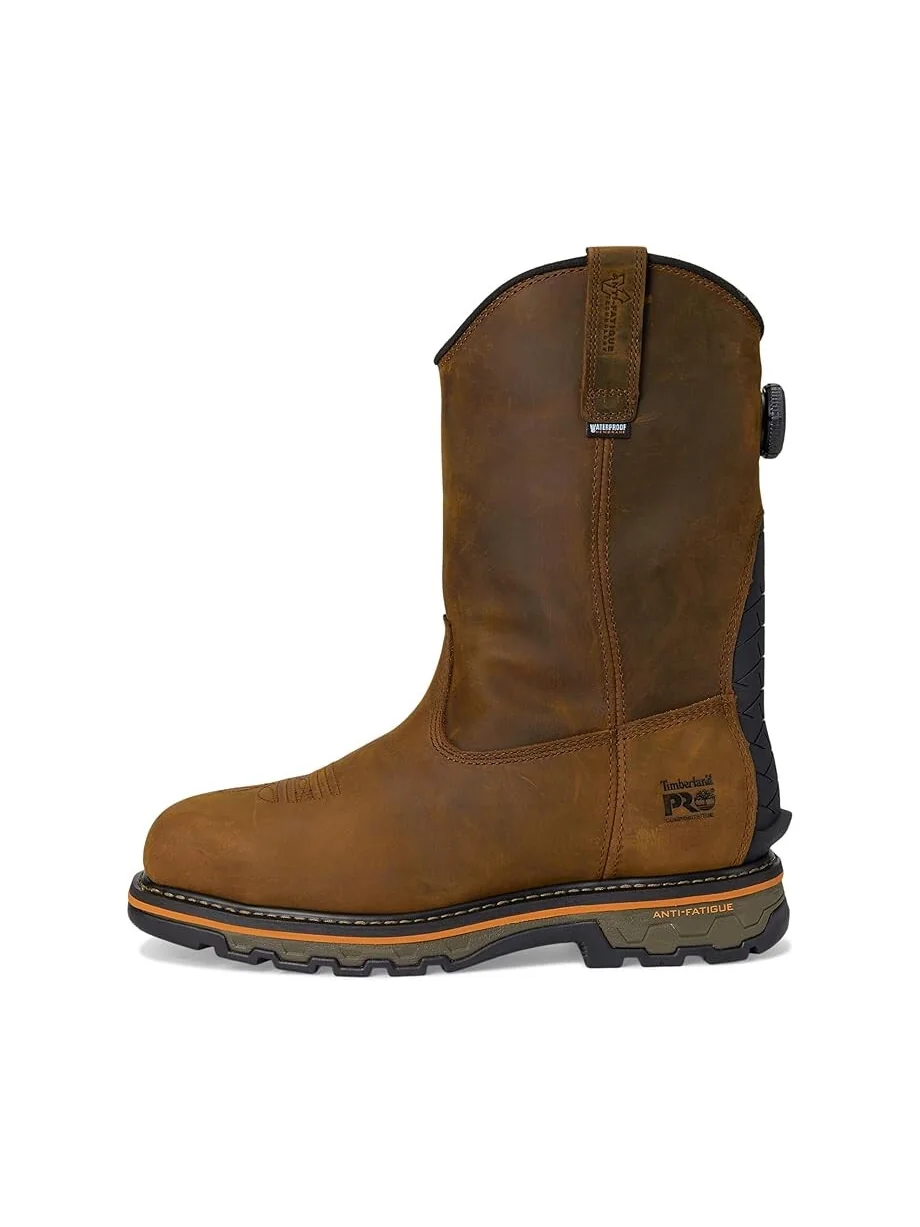 Сапоги Timberland PRO True Grit BOA кожаные водонепроницаемые с системой BOA Fit — изображение 4 из 7, коричневый