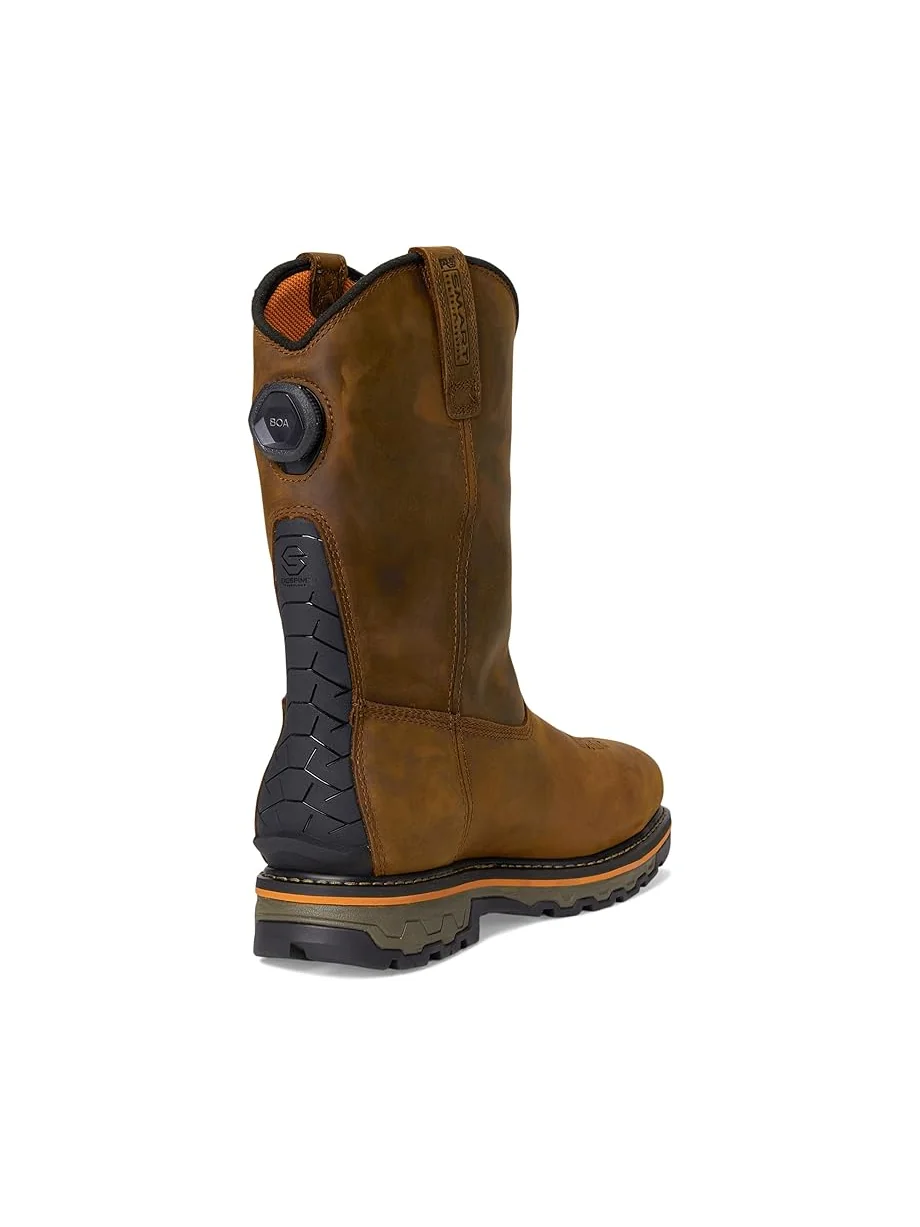 Сапоги Timberland PRO True Grit BOA кожаные водонепроницаемые с системой BOA Fit — изображение 5 из 7, коричневый