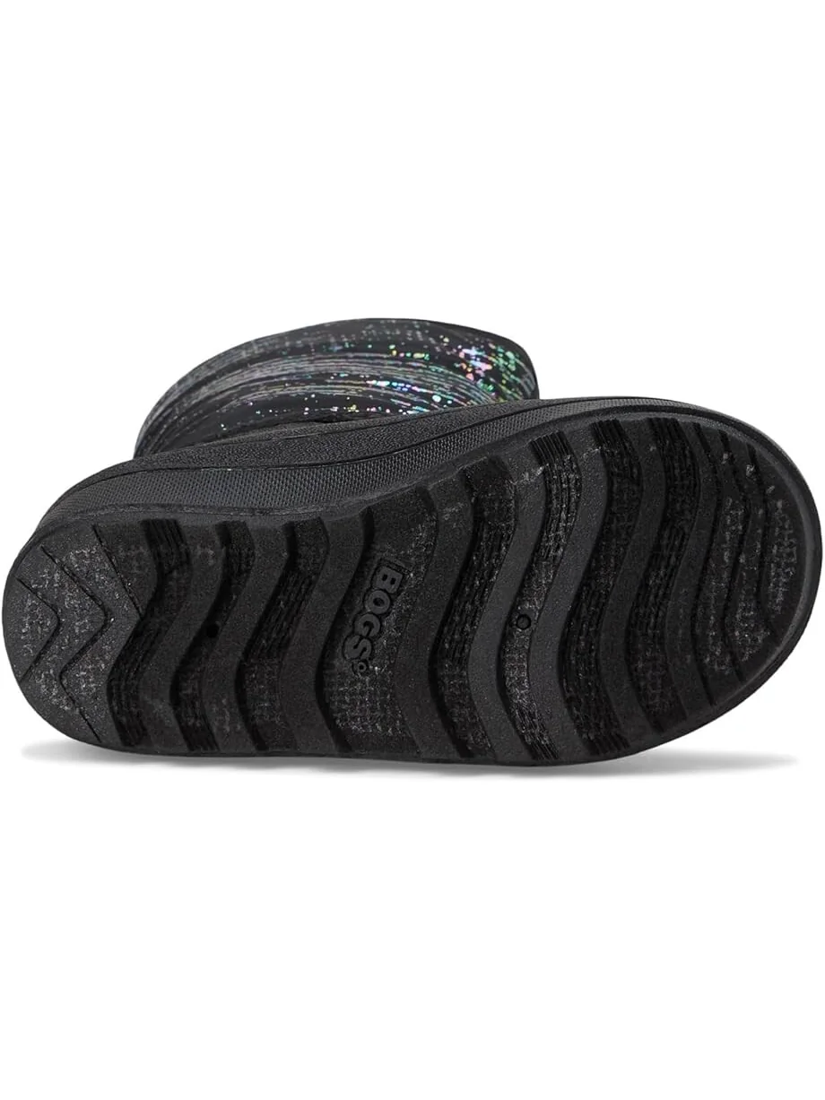 Ботинки Bogs Kids Snow Shell Zip - Metallic Stripes — изображение 3 из 7, черный мульти