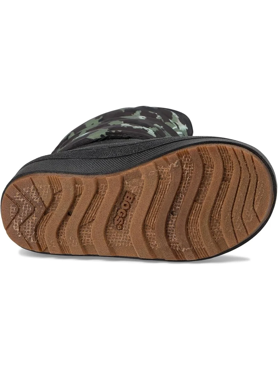 Ботинки Bogs Kids Snow Shell Zip - Camo Texture — изображение 3 из 7, черный мульти