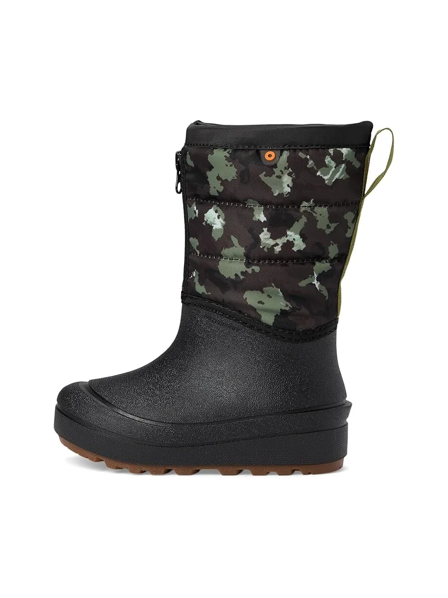 Ботинки Bogs Kids Snow Shell Zip - Camo Texture — изображение 4 из 7, черный мульти