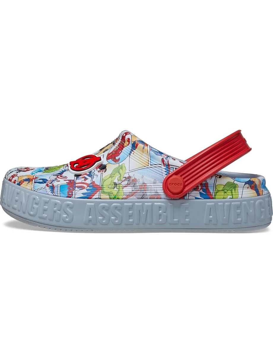 Сабо Crocs Kids Avengers Off Court Clogs — изображение 4 из 6, синий серый