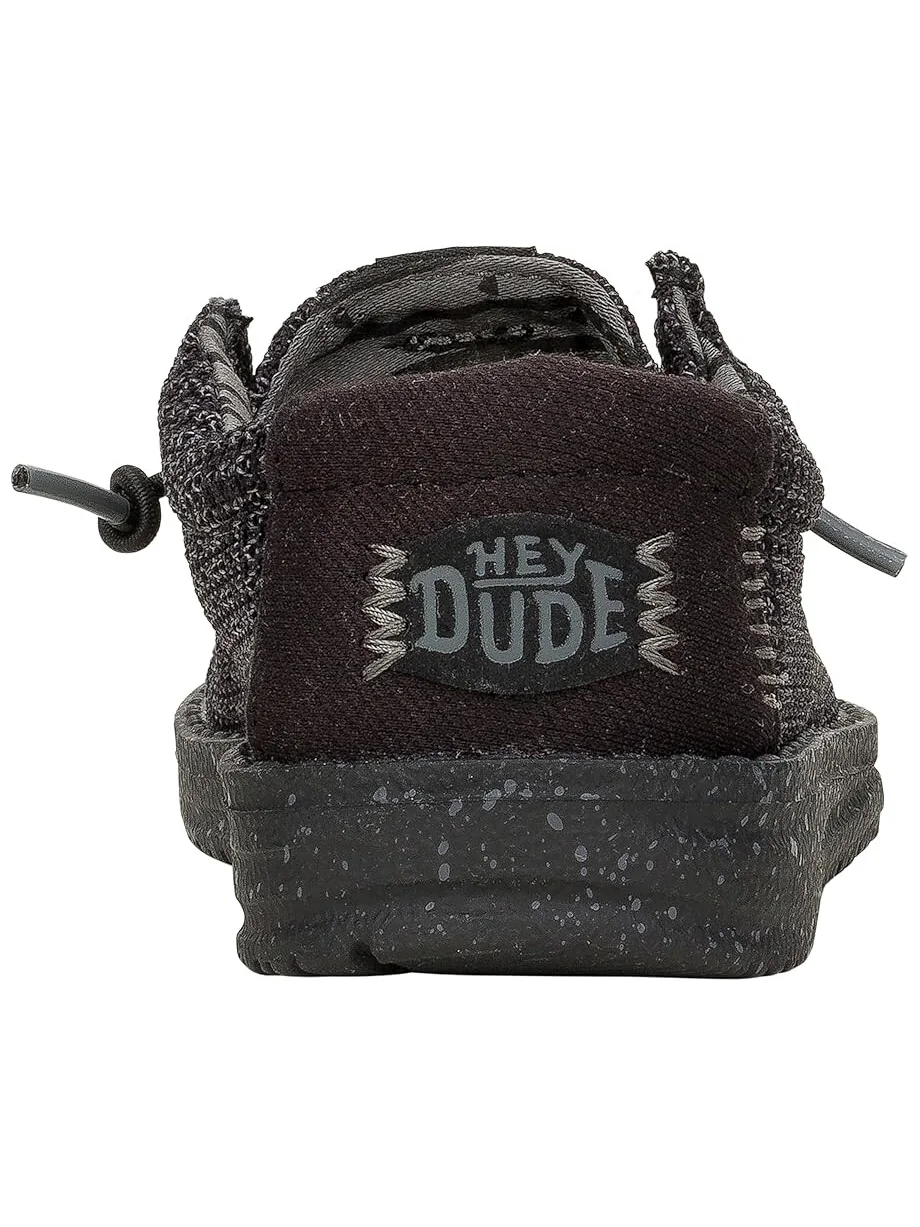 Кроссовки Hey Dude Kids Wally Stretch Sox — изображение 4 из 6, черный