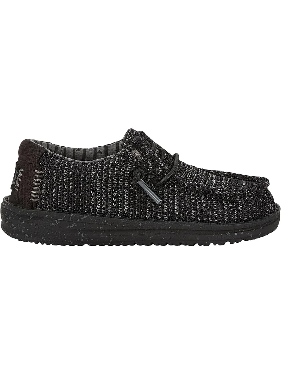 Кроссовки Hey Dude Kids Wally Stretch Sox — изображение 5 из 6, черный